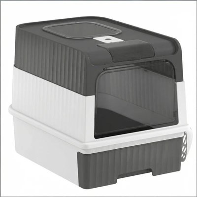 Bencmate Bencmate No-Track Entry Cat Litter Box, Grey