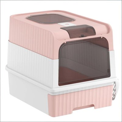 Bencmate Bencmate No-Track Entry Cat Litter Box, Pink