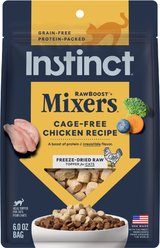 Instinct Original Recipe with Real Chicken Freeze-Dried Raw Coated Dry Food + Raw Boost Mixers Chicken Recipe Freeze-Dried Cat Food Topper slide 2 of 9