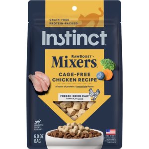 Instinct RawBoost Mixers Grain-Free Chicken Recipe Freeze-Dried Cat Food Topper, 6-oz bag