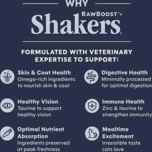 Instinct RawBoost Shakers Chicken Recipe Digestive Health Grain-Free Freeze-Dried Cat Food Topper, 5.5-oz bottle