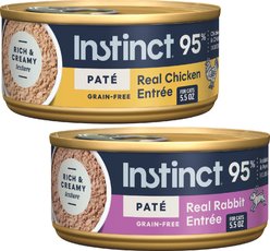 Instinct Original Pate Real Chicken Recipe + Real Rabbit Recipe Wet Canned Cat Food