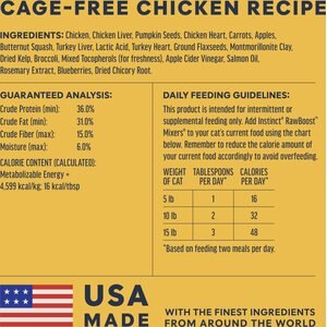 Instinct RawBoost Mixers Grain-Free Chicken Recipe Freeze-Dried Cat Food Topper, 6-oz bag