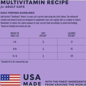 Instinct RawBoost Mixers Grain-Free Multivitamin Adult Recipe Freeze-Dried Cat Food Topper, 5.5-oz bag