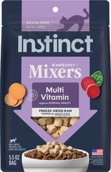 Instinct RawBoost Mixers Grain-Free Multivitamin Adult Recipe Freeze-Dried Cat Food Topper, 5.5-oz bag