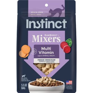 Instinct RawBoost Mixers Grain-Free Multivitamin Adult Recipe Freeze-Dried Cat Food Topper, 5.5-oz bag