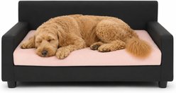 Club Nine Pets Dream Haven Orthopedic Elevated Dog & Cat Sofa Bed with Removable Cover, Pink, Large slide 2 of 9