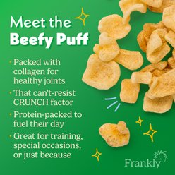 Frankly Beefy Puffs Gluten-Free Original Beef Crunchy Dog Treats, 2.5-oz bag slide 2 of 9