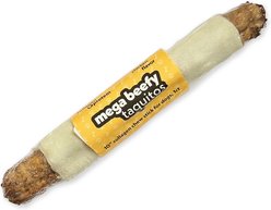 Frankly Mega Beefy Taquito 10-inch Chicken Rawhide Dog Chew