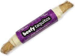 Frankly Beefy Taquito 7-inch Beef Steak Rawhide Dog Chew