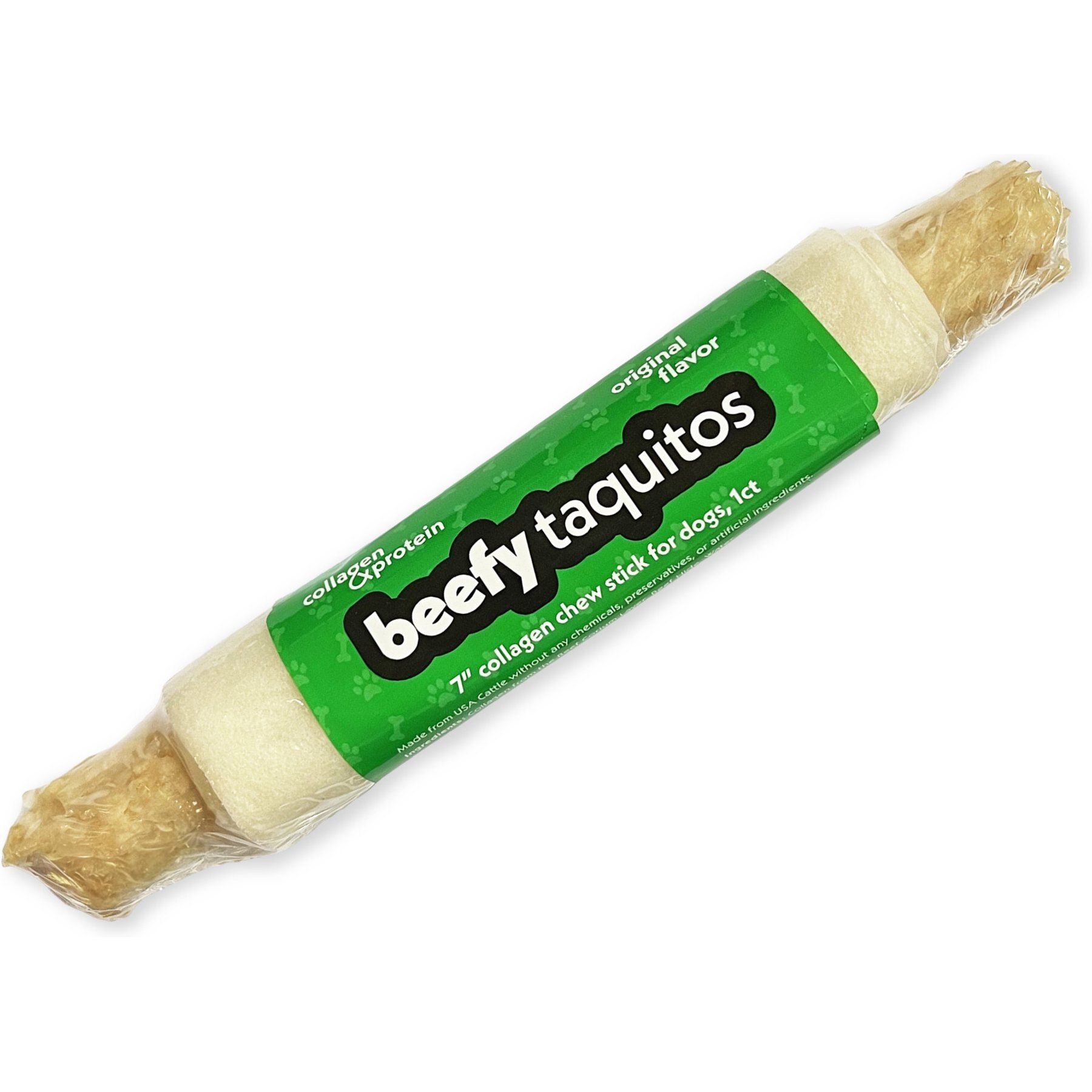 Frankly Beefy Taquito 7-inch Original Beef Rawhide Dog Chew