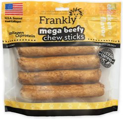 Frankly Mega Beefy 7-inch Chicken Rawhide Dog Chew, 4 count