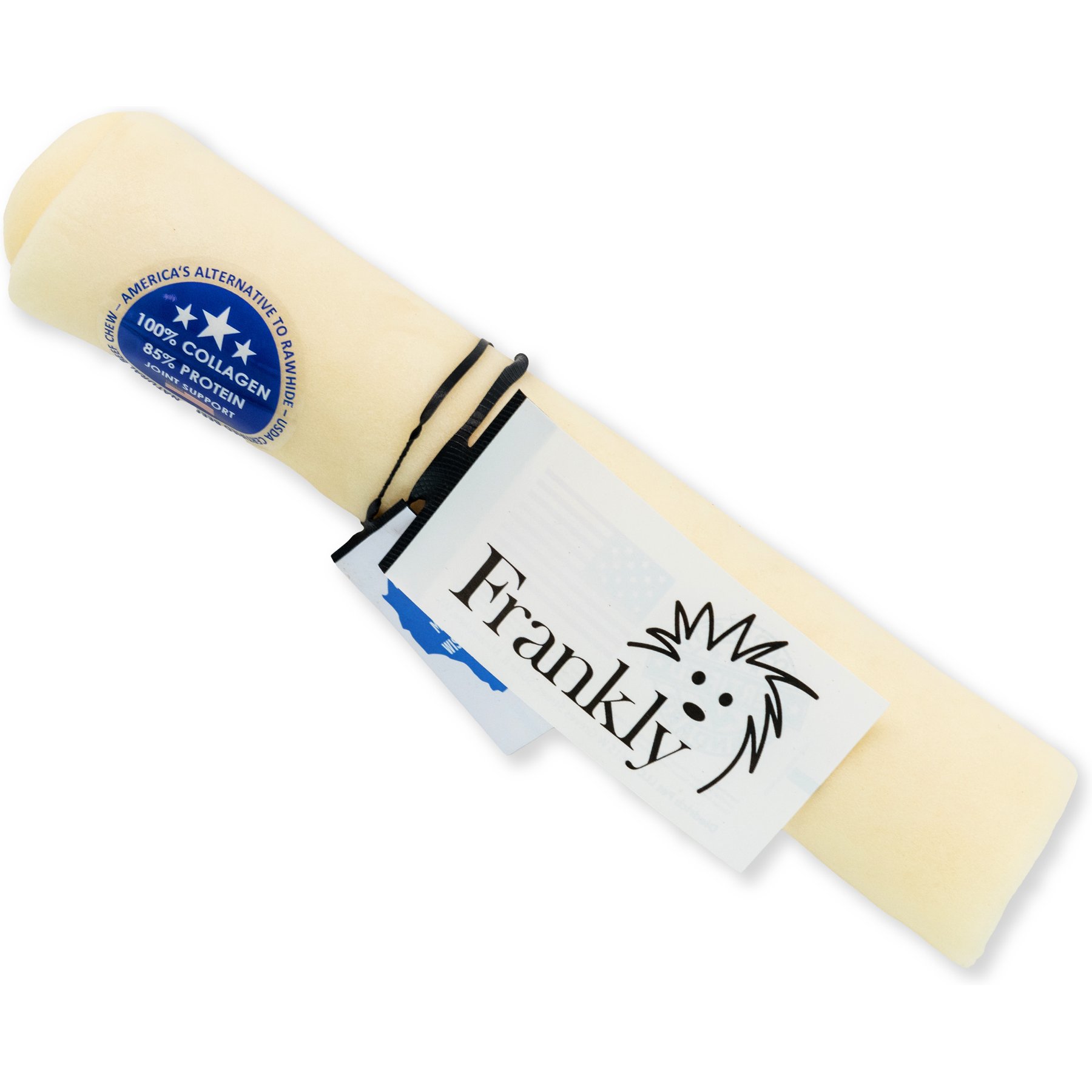 Frankly Mega Roll 10 to 11-inch Beef Natural Dog Chew
