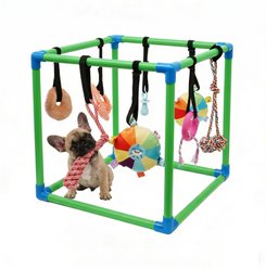 Kseroo PVC Play Gym Exercise Training Scratcher Cat Toy Set, 8 count, Green slide 1 of 7