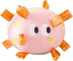 Kseroo Plush Exercise & Training Soccer Ball Dog Toy, Pink