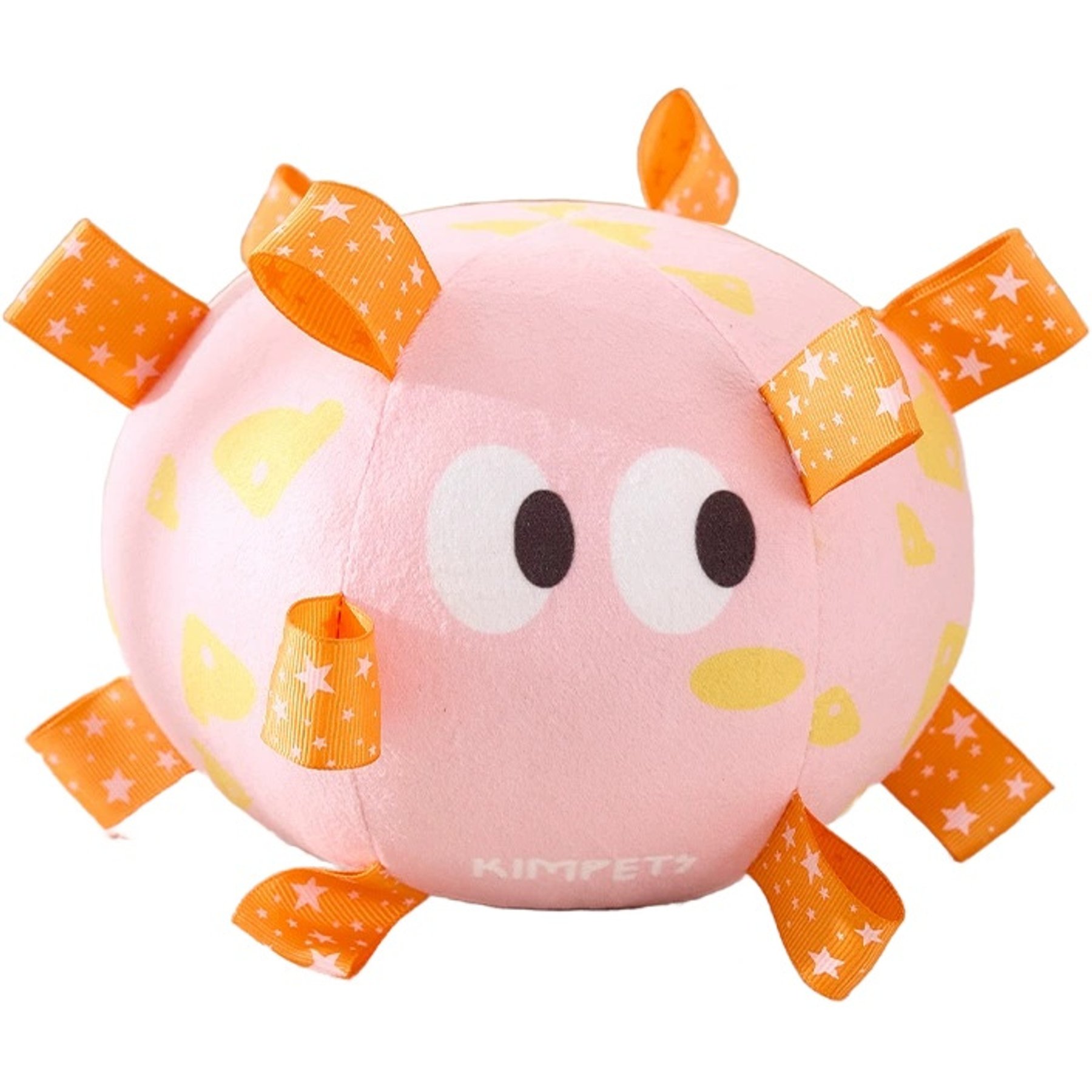 Kseroo Plush Exercise & Training Soccer Ball Dog Toy, Pink