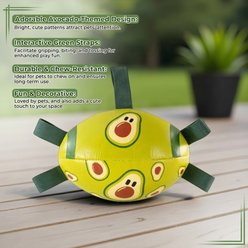Kseroo Avocado Inflatable Exercise & Training Soccer Ball Plush Dog Toy, Green slide 2 of 6