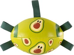 Kseroo Avocado Inflatable Exercise & Training Soccer Ball Plush Dog Toy, Green