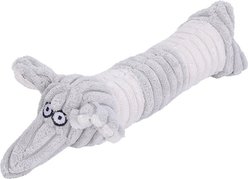 Kseroo Elephant Squeaky Exercise Tough Plush Dog Toy, Grey