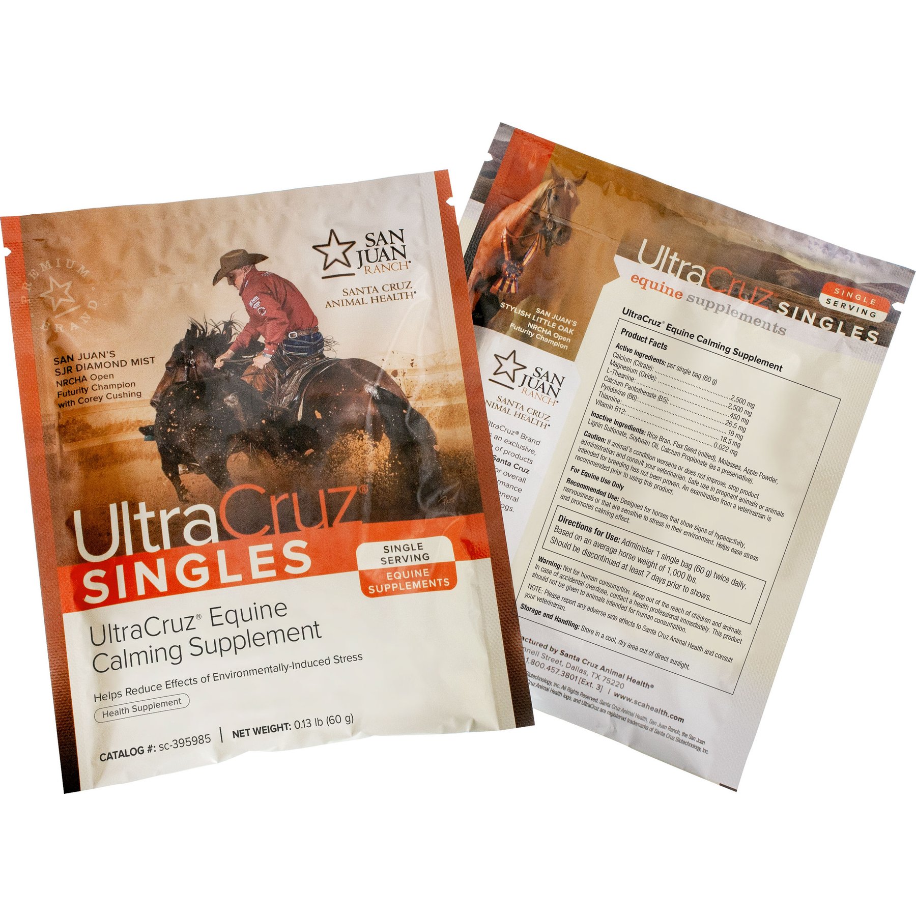 UltraCruz Calming Pellets Horse Supplement, 30 Day Singles