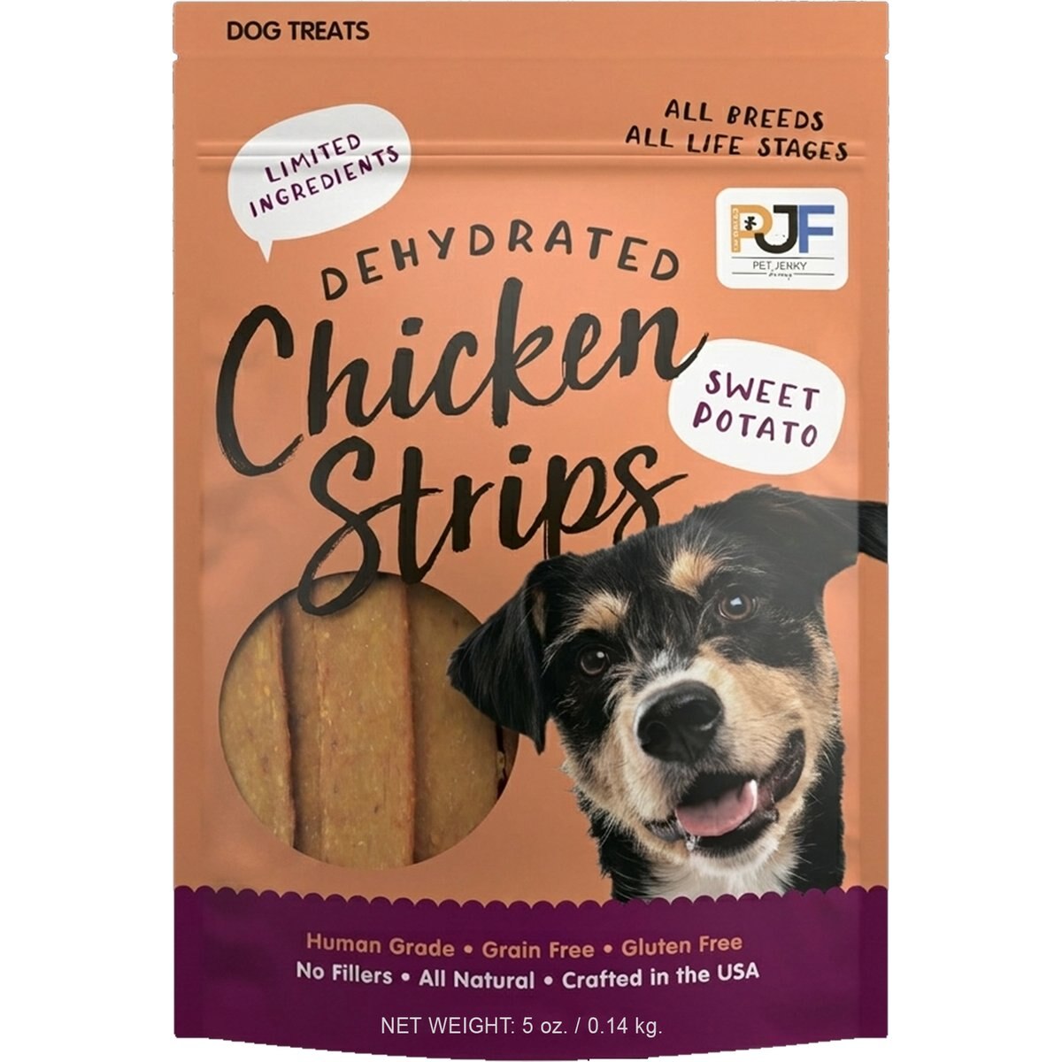 Pet Jerky Factory Chicken & Sweet Potato Jerky Dog Treats, 5-oz bag