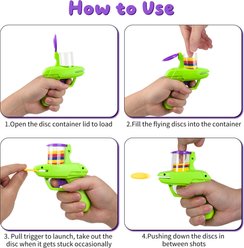 Pet Fit For Life Cat Foam Disc Launcher Toy, Blue, Medium, 2 count slide 2 of 6