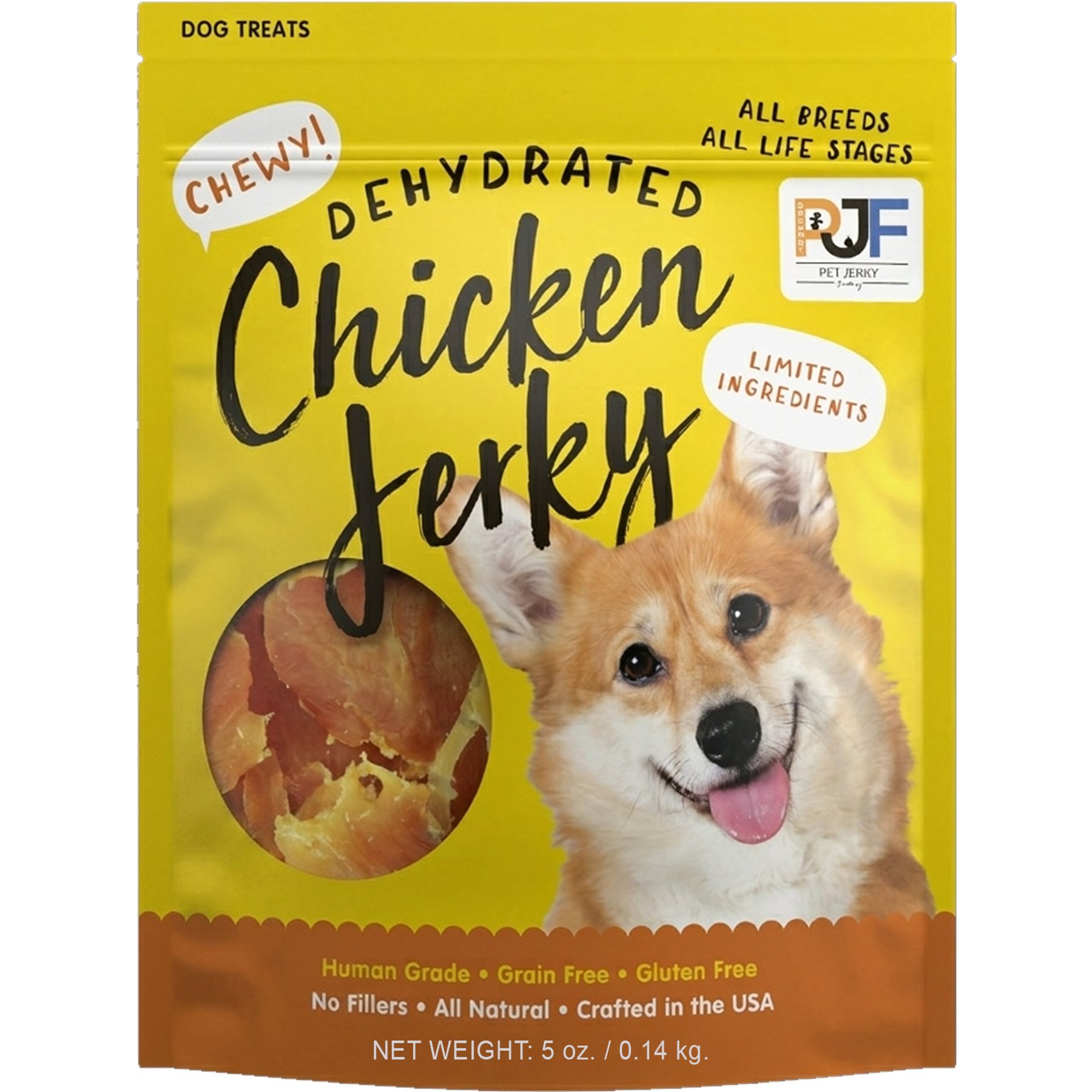 Pet Jerky Factory Chicken Whole Muscle Jerky Dog Treats, 5-oz bag