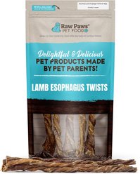 Raw Paws Lamb Esophagus Twists 12-in Natural Dog Chew, 5 count