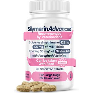 SilymarinAdvanced S-Adenosylmethionine & Silybin Tablet Liver Health Supplement for Large Dogs, 30 count