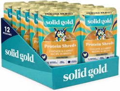 Solid Gold Protein Shred with Real Chicken & Vegetables Dog Food Topping, 3-oz bag, 12 count
