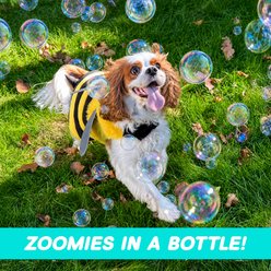Bubble Lick Cotton Candy Flavored Bubbles Dog Toy, Clear/Blue Lid, 2.5-fl oz bottle slide 2 of 5