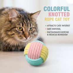 Kseroo Natural Sisal Three-Color Chew Ball Cat Toy slide 2 of 7