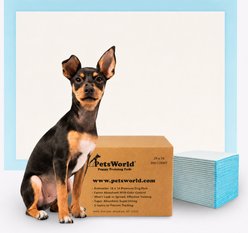 PetsWorld Economy Value Fresh Scented Puppy & Dog Training Potty Pads, Blue, 28 x 34-in, 300 count