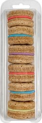 Bosco & Roxy's Birthday Vibes Only Macaron Natural Yogurt Crunchy Dog Treats, 5.1-oz tray, 6 count