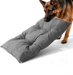 Veehoo Indestructible Chew Proof Washable Dog Crate Pad Kennel Bed Mat, Gray, X-Large: 41 x 28-in