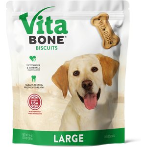 Vita Bone Original Large Crunchy Biscuit Dog Treats, 56-oz pouch