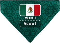 Buckle-Down Personalized International Soccer Fan Dog Bandana, Mexico