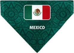 Buckle-Down Global Soccer Cup Series Spirit Flag Slip On Collar Dog Bandana, 50-in chest, Mexico