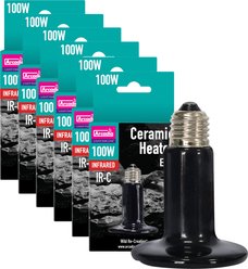 Arcadia Reptile Ceramic Reptile Heater Emitter Bulk Pack, 100-watt, 6 count