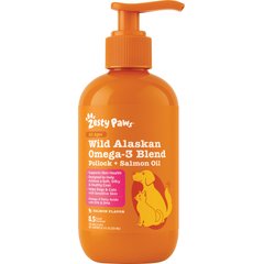 Zesty Paws Wild Alaskan Omega-3 Pollock+Salmon Oil Liquid Skin & Coat Supplement for Dogs & Cats, 8.5-fl oz bottle