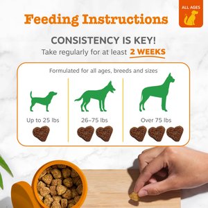 Zesty Paws Chew No Poo Chicken Flavored Soft Chews Coprophagia Stool Eating Deterrent Digestive Supplement for Dogs, 90 count