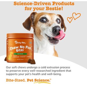 Zesty Paws Chew No Poo Chicken Flavored Soft Chews Coprophagia Stool Eating Deterrent Digestive Supplement for Dogs, 90 count