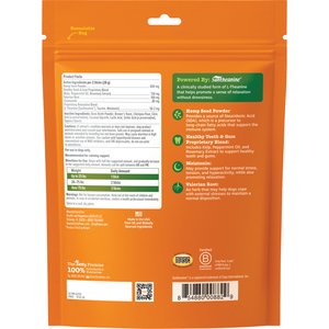 Zesty Paws Hemp Elements Calming Hemp OraStix Peppermint Flavored Dental Chews Melatonin Supplement for Dogs, 25-oz bag