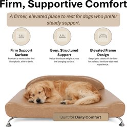 Club Nine Pets Dream Lounger Orthopedic Dog Bed, Cognac, Jumbo slide 2 of 9
