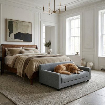 Club Nine Pets Club Nine Pets Metro Orthopedic Cat & Dog Bed, Metal, Large