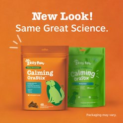 Zesty Paws Hemp Elements Calming Hemp OraStix Peppermint Flavored Dental Chews Melatonin Supplement for Dogs, 25-oz bag slide 2 of 8