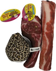 Scoochie Pet Off the BBQ Dog Toy, 3 count