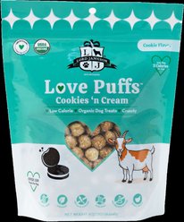Lord Jameson Love Puffs Ceddar Charm Organic Dog Treats, 4-oz, 6 count