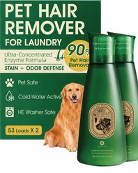 Seedshub Hair Removing & Deodorizing Stain Remover Dog Laundry Detergent, 27-fl oz bottle, Green, 2 count