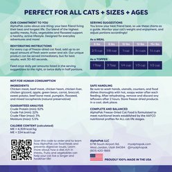 AlphaPak Freeze-Dried Chicken/Beef Blend Flavored Grain-Free Cat Food, 16-oz bag slide 2 of 5